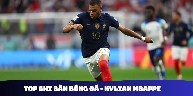 Top ghi bàn bóng đá chuyên nghiệp Kylian Mbappe